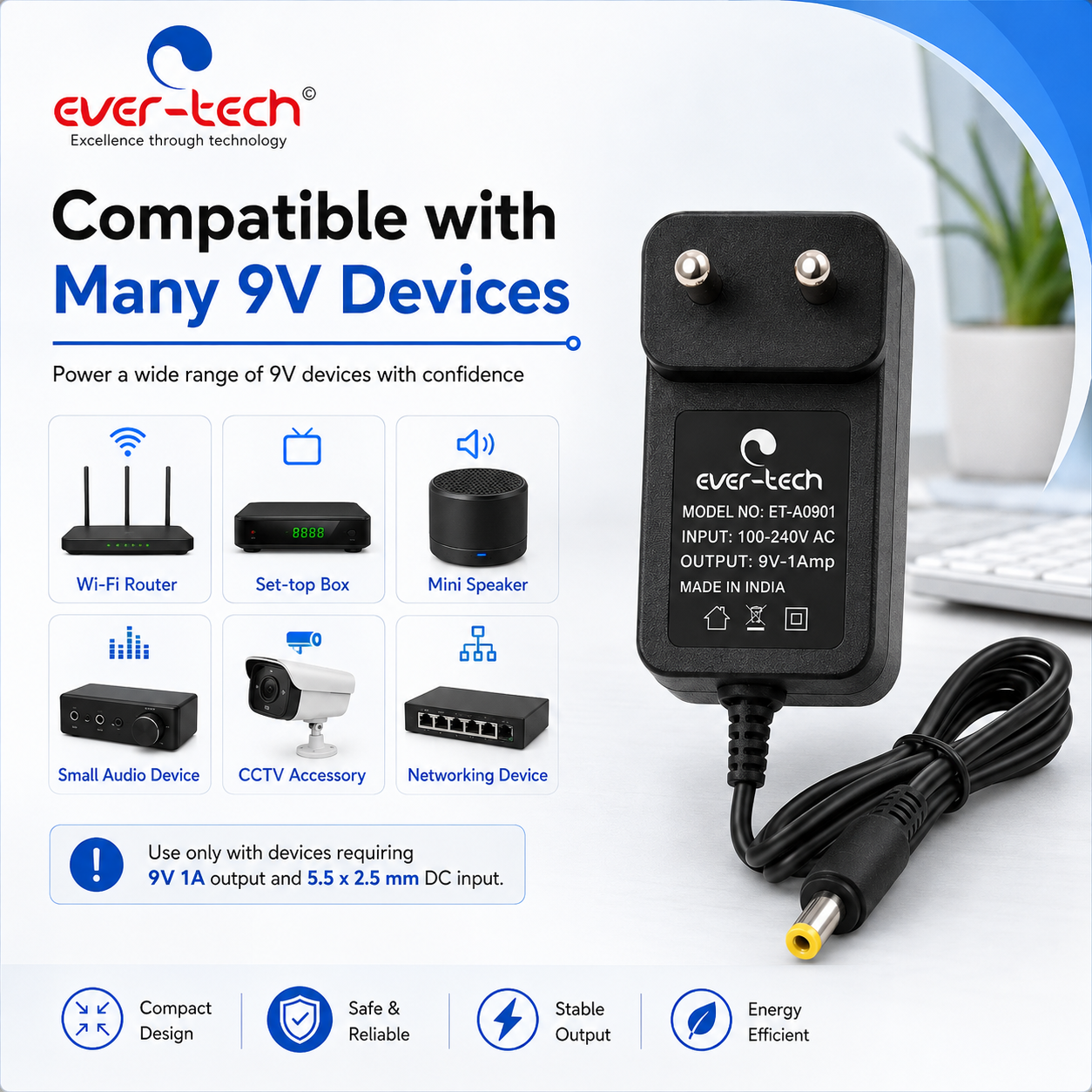 AC/DC Adapter (ET-A0901) - Image 6