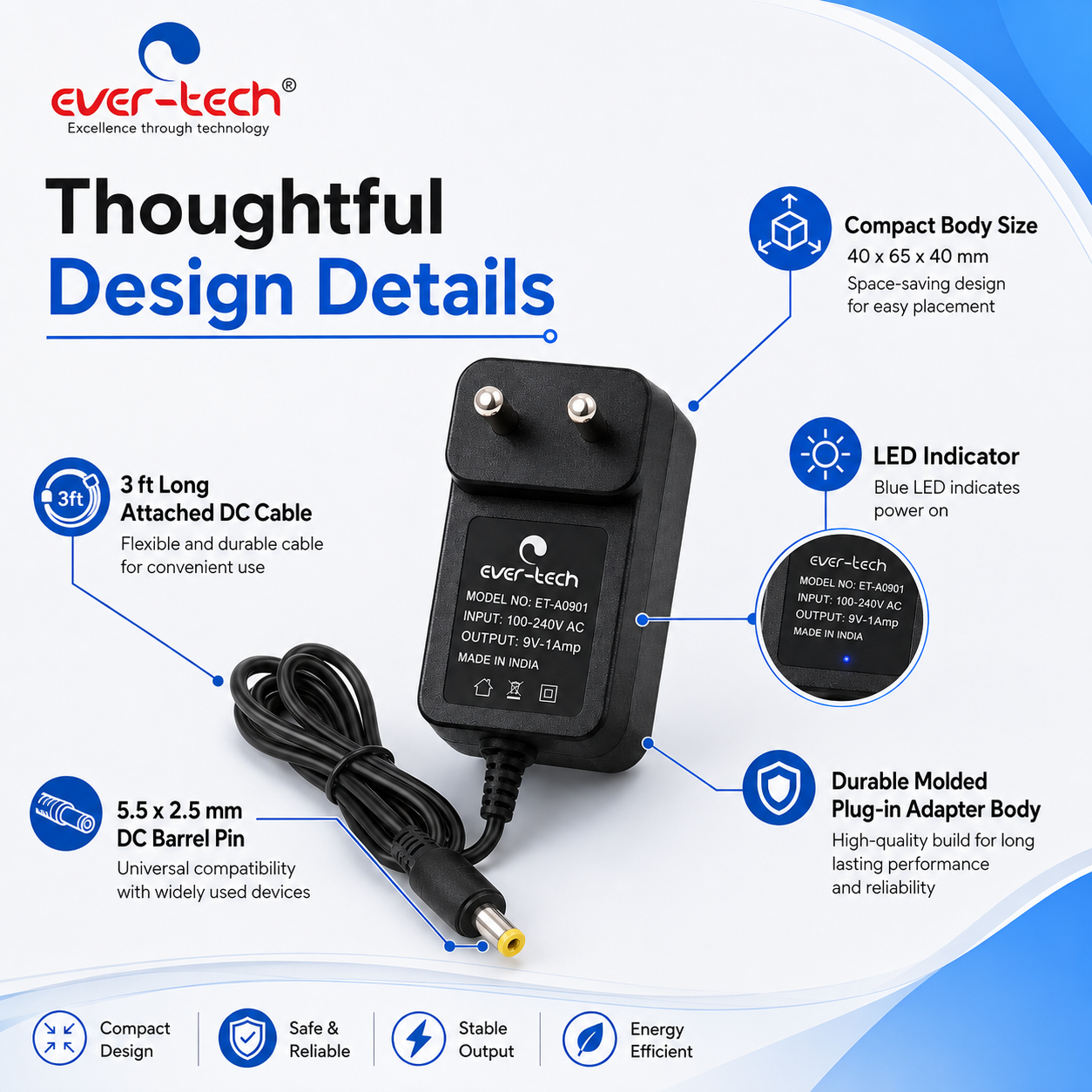 AC/DC Adapter (ET-A0901) - Image 7