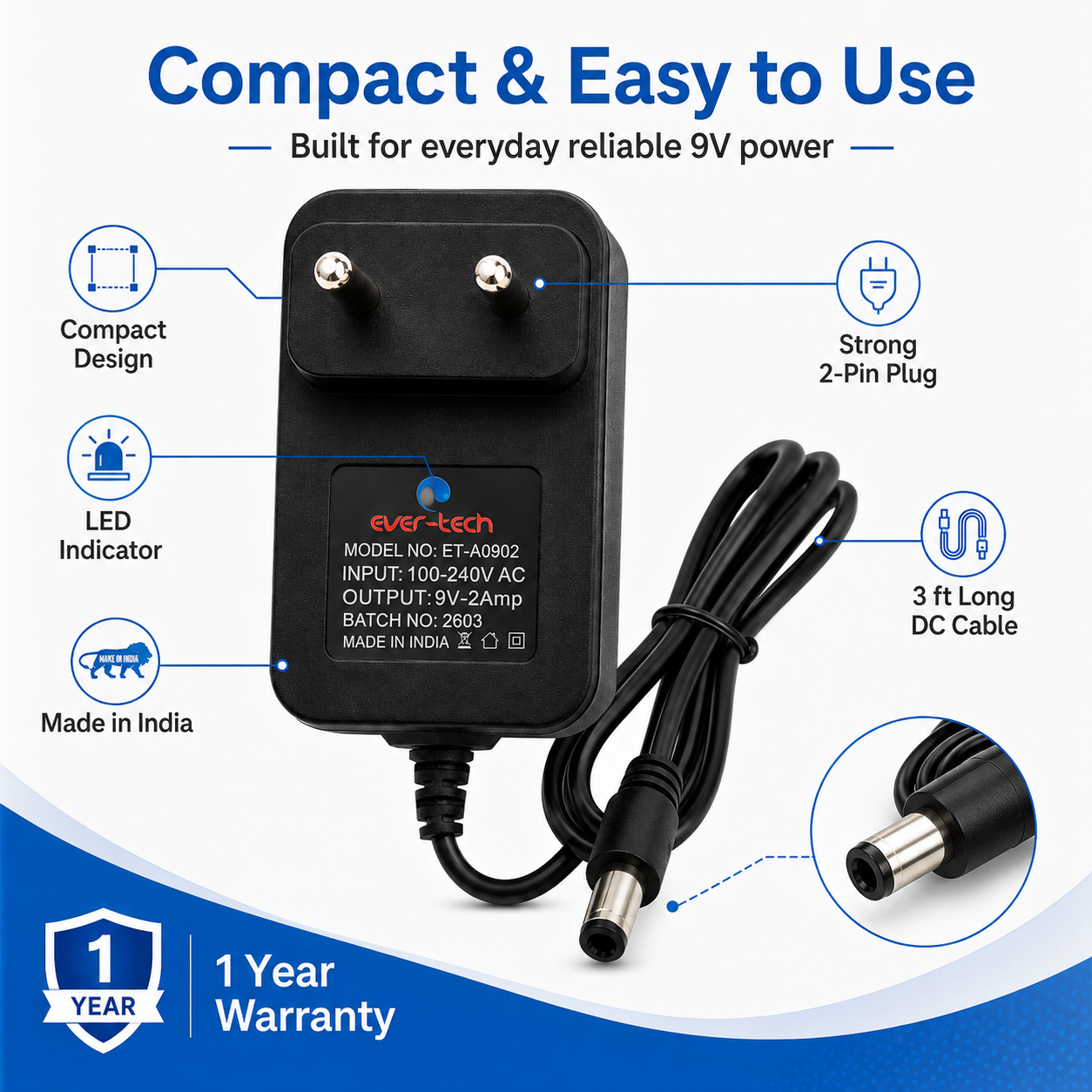 AC/DC Adapter (ET-A0902) - Image 7