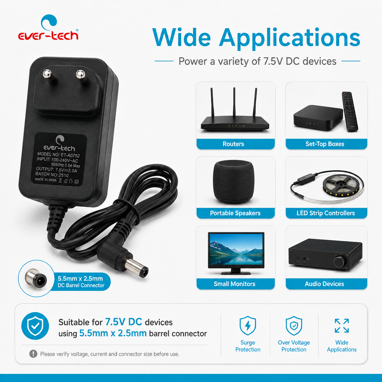 AC/DC Adapter (ET-A0752) - Image 6