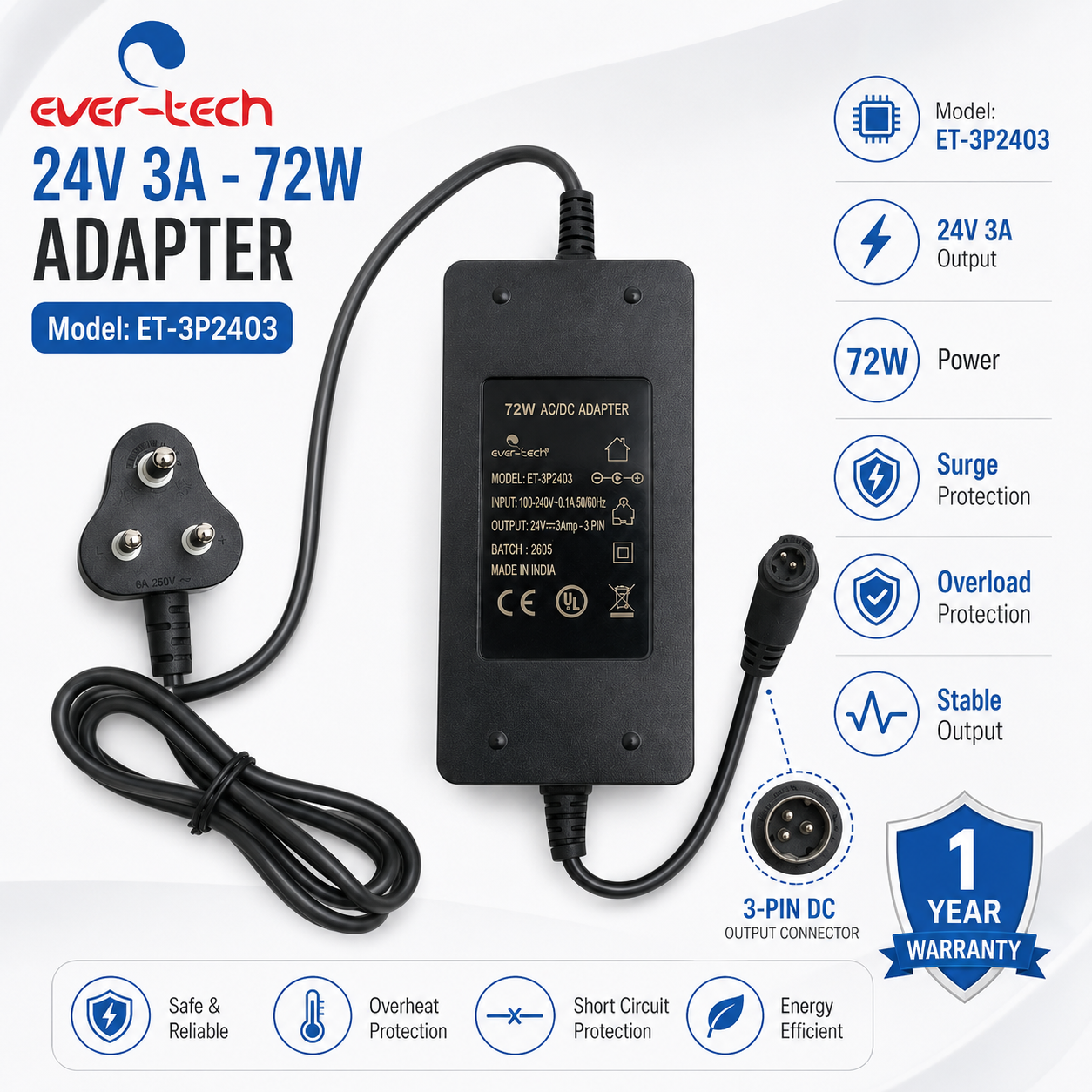 Ever- Tech ET-3P2403 - Image 3