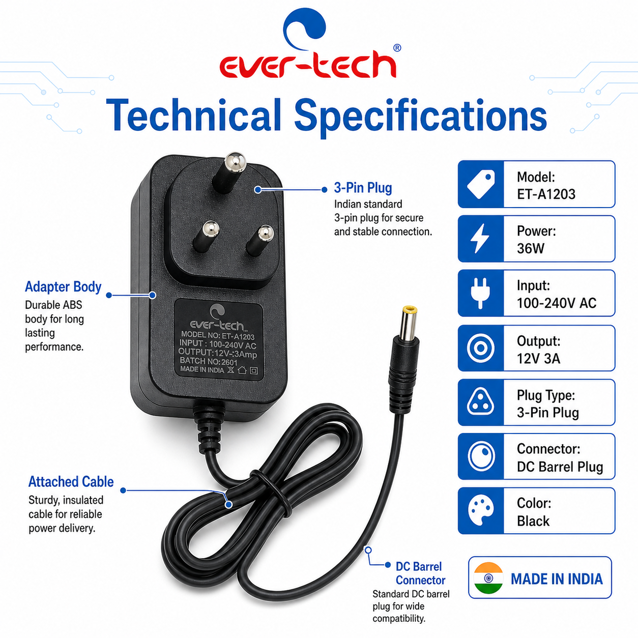 Ever- Tech ET-A1203 - Image 5